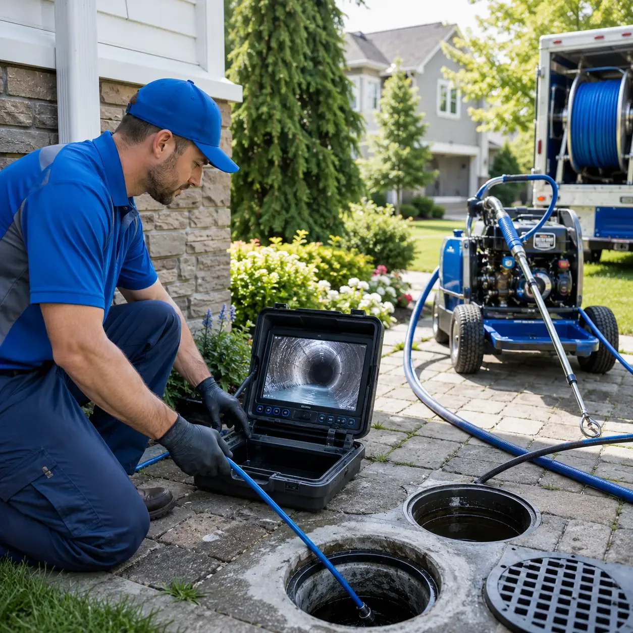 Outdoor drain cleaning professionals serving Fountaintown, IN