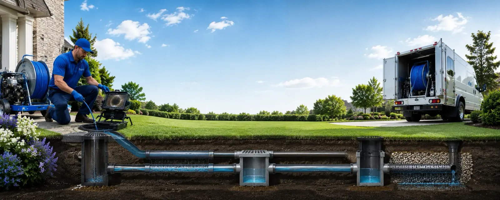 Outdoor drain cleaning information for Fountaintown, IN